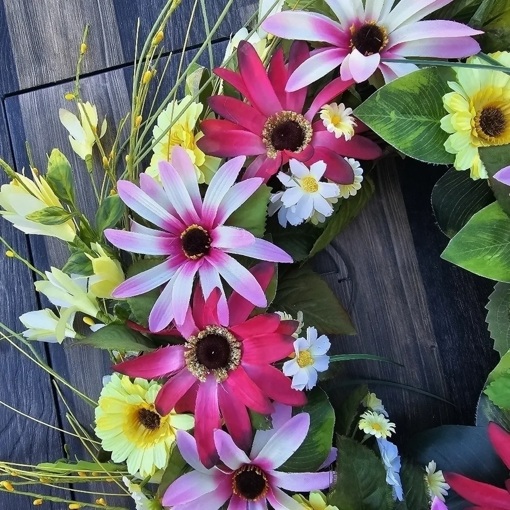Handmade Spring Whimsical Wreath 24